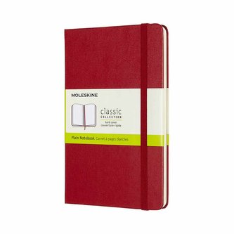 Moleskine Zápisník tvrdý čistý červený M