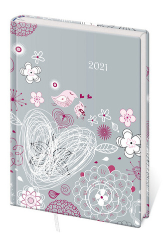 Diář 2021 B6 LYRA týdenní L396 Birds