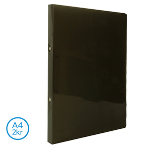 Pořadač LUMA A4 diagonální 2 kroužkový  kouřový