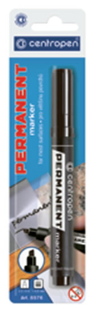 Centropen popisovač 8576 permanent černý Centropen popisovač 8576 permanent černý