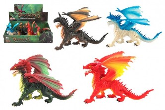 Drak plast 20x14x22cm 4 druhy na výběr - 1 KS