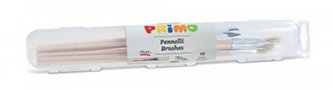 Sada štětců PRIMO, 10ks (kulaté č. 2, 3, 4, 6, 8 a ploché č. 0, 2, 4, 6, 8), PP etue