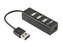 Redukce USB hub YENKEE YHB-4001BK černý