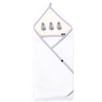 Dětská bavlněná osuška Womar Nature Velvet 100x100 pírko béžová