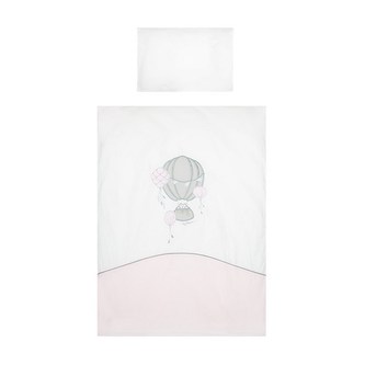 6-dílné ložní povlečení Belisima Ballons 100/135 růžové