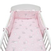 3-dílné ložní povlečení New Baby 90/120 cm Králíčci růžové
