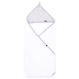 Dětská osuška Womar 100x100 lístky bílá