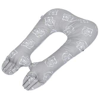 Multifunkční stabilizační polštářek New Baby Mevídci šedý