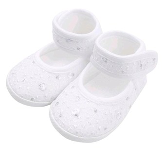Kojenecké capáčky New Baby stříbrno-bílé 3-6 m - velikost 3-6 m