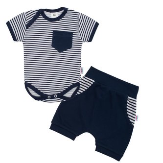 2-dílná letní bavlněná souprava New Baby Perfect Summer modrá - velikost 92 (18-24m)