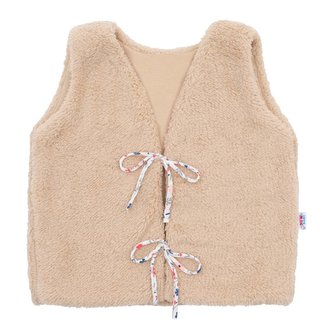 Dívčí bavlněná chlupatá vesta New Baby For Girls - velikost 80 (9-12m)