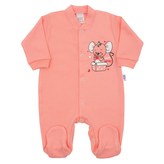 Kojenecký overal New Baby Mouse lososový - velikost 74 (6-9m)