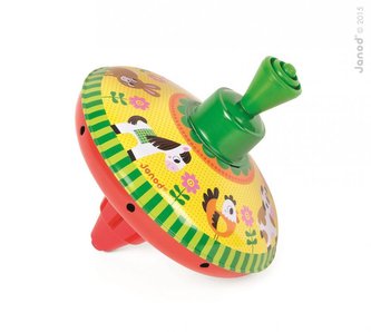 Tradiční kovový hudební kolotoč káča Farma Janod od 1 roku