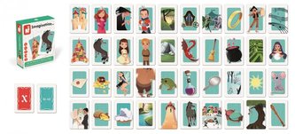 Karetní hra Vytvoř si příběh Janod 6-12 let 2-5 hráčů 50 karet hra na paměť