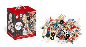 Dětské nářadí pro malé kutily 50 ks BricoKids Janod dřevěná skládačka od 3 let