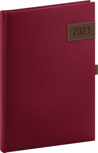 Denní diář Tarbes 2021, červený