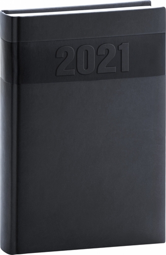 Denní diář Aprint 2021, černý
