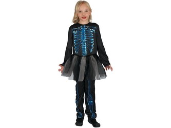 Šaty na karneval - kostra, 120-130 cm