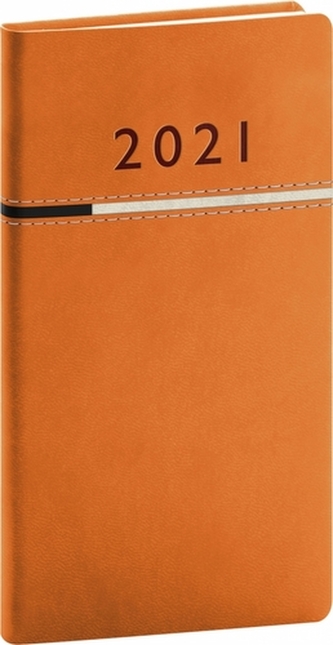 Kapesní diář Tomy 2021, oranžovočerný