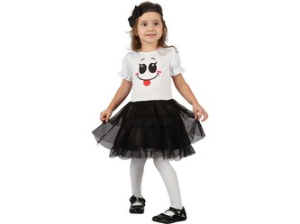 Šaty na karneval - duch, 92-104 cm
