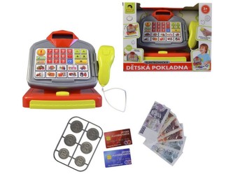 Pokladna na baterie, český design, 20cm