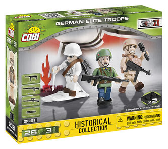 Stavebnice COBI - 3 figurky s doplňky Německé elitní jednotky, 26 k