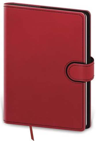 Diář 2021: Flip červeno/černá, kapesní týdenní, 90x140