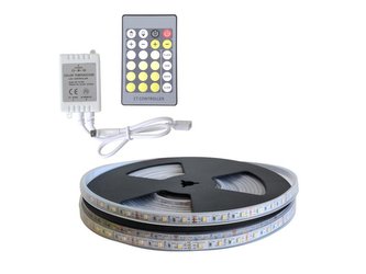 LED pásek sada 10m 12V 3527 60LED/m IP66 max. 4,8W/m CCT, variabilní + CCT kontrolér