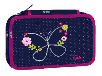 Penál dvoupatrový Blue Butterfly STIL