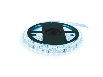 LED pásek 12V 3528  60LED/m IP65 max. 4.8W/m ice blue (cívka 5m)