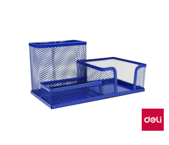 Stojánek drátěný BTS DELI E9154 modrý tmavě