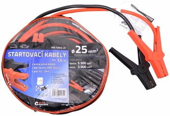 Kabely startovací 600A 3,5m COMPASS TÜV/GS DIN72553-25