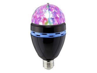 Žárovka E27 RGB Light party CONRAD černá