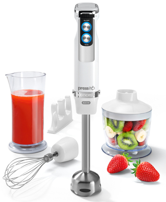 TM4750 Tyčový mixér 800 W PRESSITO s chopperem, šlehací metlou a mixovací nádobou