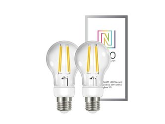 Chytrá WiFi žárovka LED E27  6.3W bílá teplá IMMAX NEO 07088B 2ks