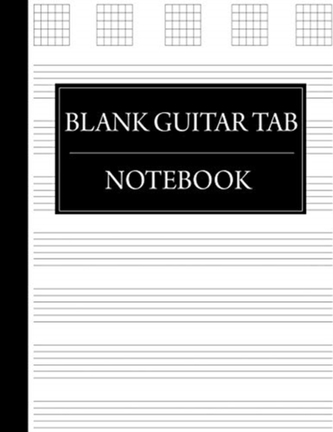BLANK GUITAR TAB NOTEBOOK