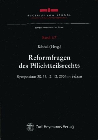 REFORMFRAGEN DES PFLICHTTEILSRECHTS