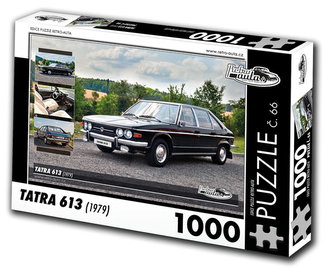 Retro auta Puzzle č. 66 - TATRA 613 (1979) - 1000 dílků