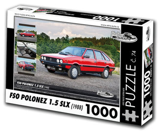 Retro auta Puzzle č. 74 - FSO POLONEZ 1.5 SLX (1988) - 1000 dílků