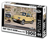 Retro auta Puzzle č. 15 - FIAT 126 P/650E MALUCH (1987) - 1000 dílků