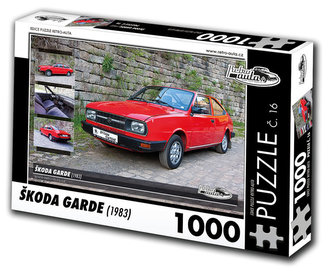 Retro auta Puzzle č. 16 - ŠKODA GARDE (1983) - 1000 dílků