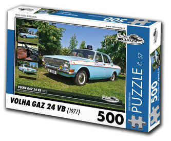 Retro auta Puzzle č. 57 - VOLHA GAZ 24 VB (1977) - 500 dílků