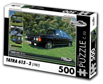 Retro auta Puzzle č. 53 - TATRA 613 - 3 (1987) - 500 dílků
