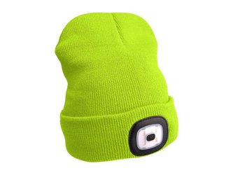 Čepice s čelovkou EXTOL LIGHT EX43194 nabíjecí, žlutá