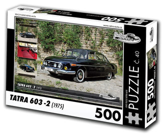 Retro auta Puzzle č. 40 - TATRA 603 - 2 (1975) - 500 dílků