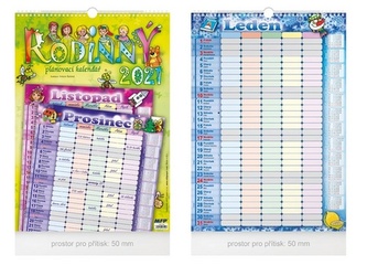 Rodinný - nástěnný kalendář 2021