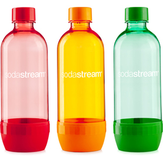 Láhev náhradní SODASTREAM TRIPACK 1L ORANGE/RED/BLUE