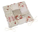 Sedák EMA prošívaný - barevný patchwork - 40 x40 cm, prošívaný