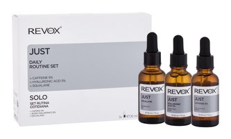 Revox Just pleťové sérum B77 Just Hyaluronic Acid 5% 30 ml + oční sérum B77 Just Caffeine 5% 30 ml + pleťový olej B77 Just Squalane 30 ml