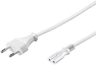 PREMIUMCORD Kabel síťový 230V k magnetofonu 3m bílý